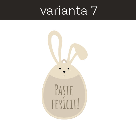 10 etichete din lemn pentru cadoul de Paște, personalizate