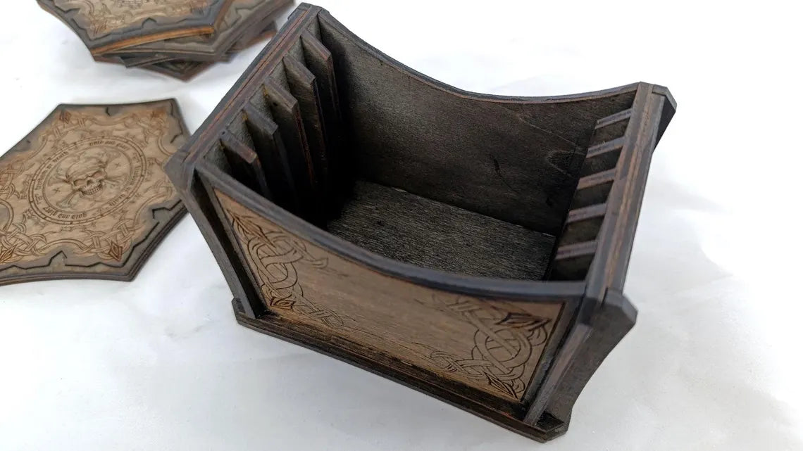 Set coastere pirații din Caraibe lemn pirates of the caribbean coaster