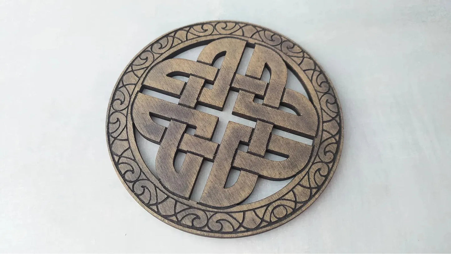 Set 7 coastere rotunde, model celtic, viking