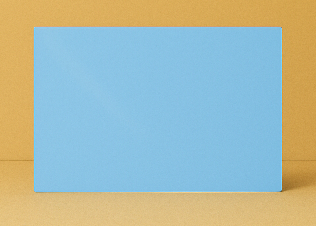 Panou din plexiglas, baby blue, albastru baby, cu dimensiunea de 70x50 cm