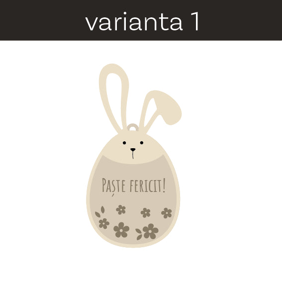 10 etichete din lemn pentru cadoul de Paște, personalizate