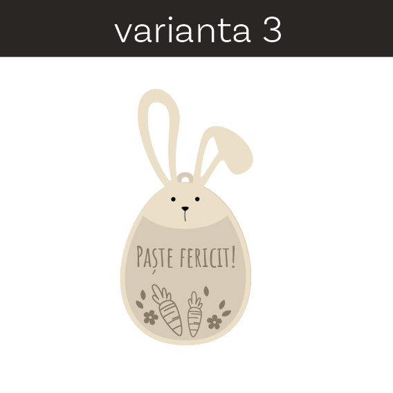 10 etichete din lemn pentru cadoul de Paște, personalizate