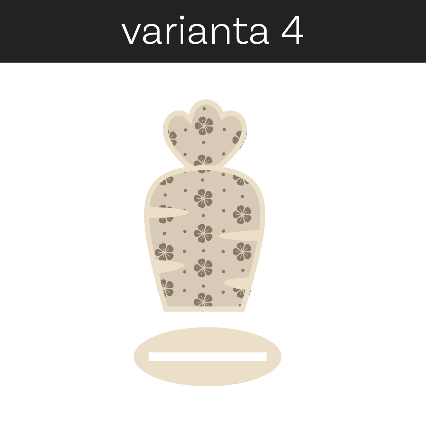 Decorațiune pentru Paște din placal de lemn natur
