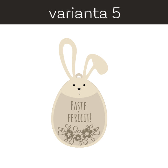 10 etichete din lemn pentru cadoul de Paște, personalizate