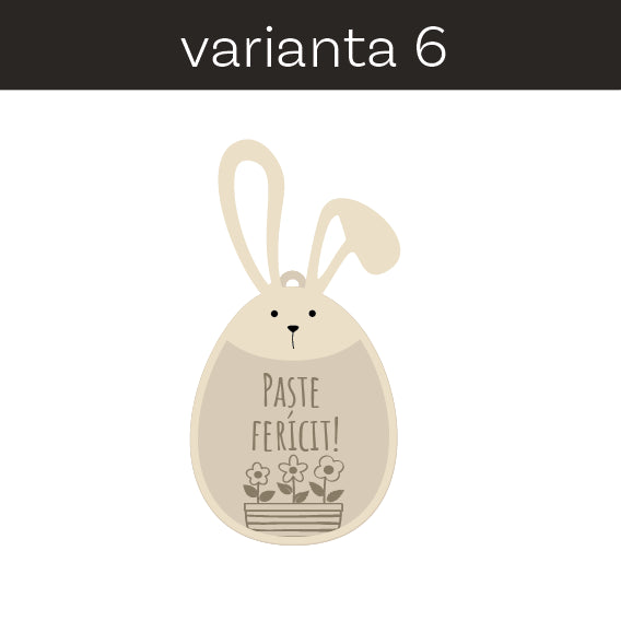 10 etichete din lemn pentru cadoul de Paște, personalizate