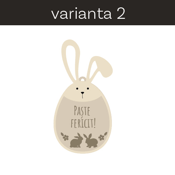 10 etichete din lemn pentru cadoul de Paște, personalizate