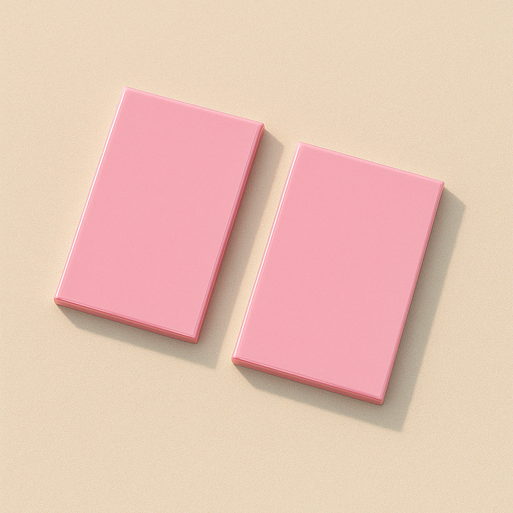 Blank dreptunghi plexiglas roz pal baby