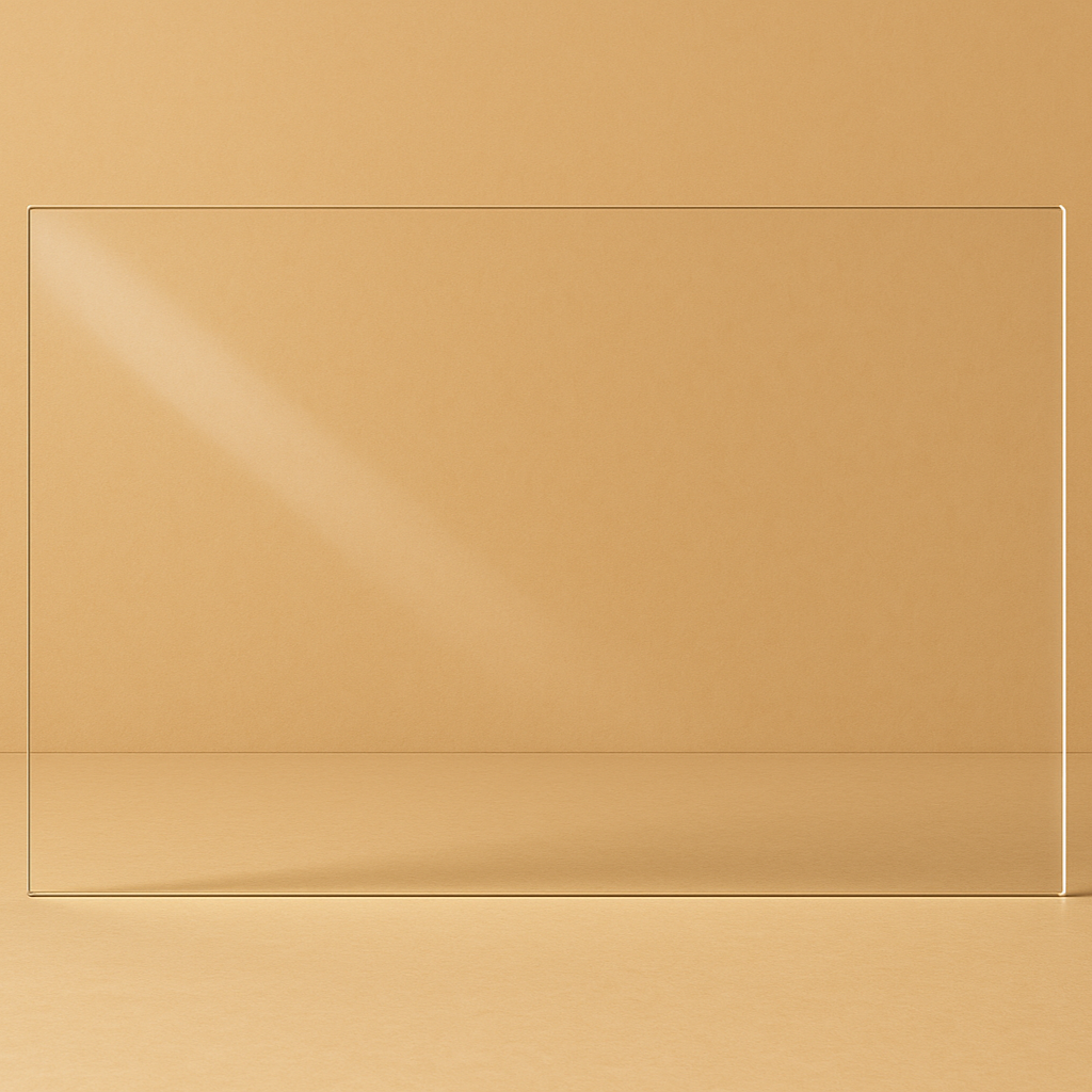 Blank plexiglas transparent 70x50 cm