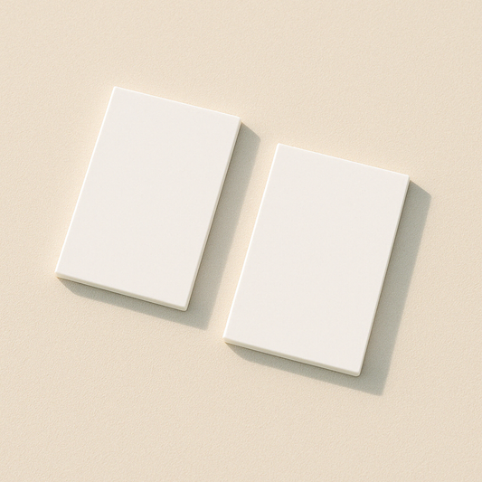 Blank dreptunghi plexiglas alb