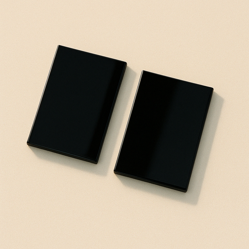 Blank dreptunghi plexiglas negru