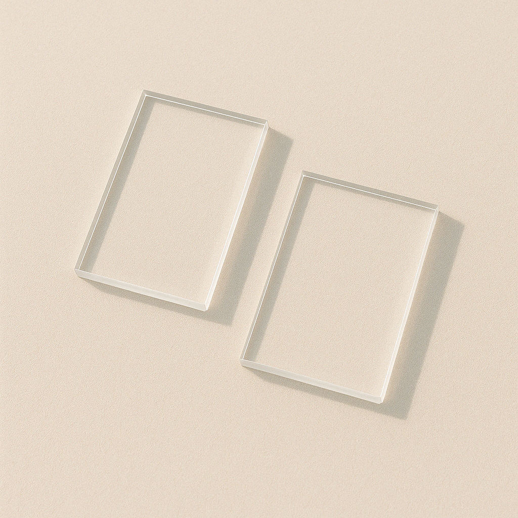 Blank dreptunghi plexiglas transparent