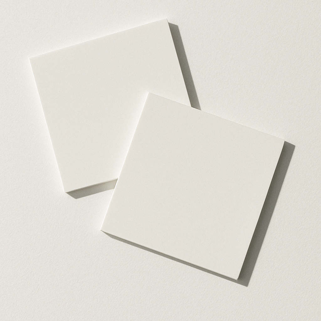 Blank pătrat plexiglas alb