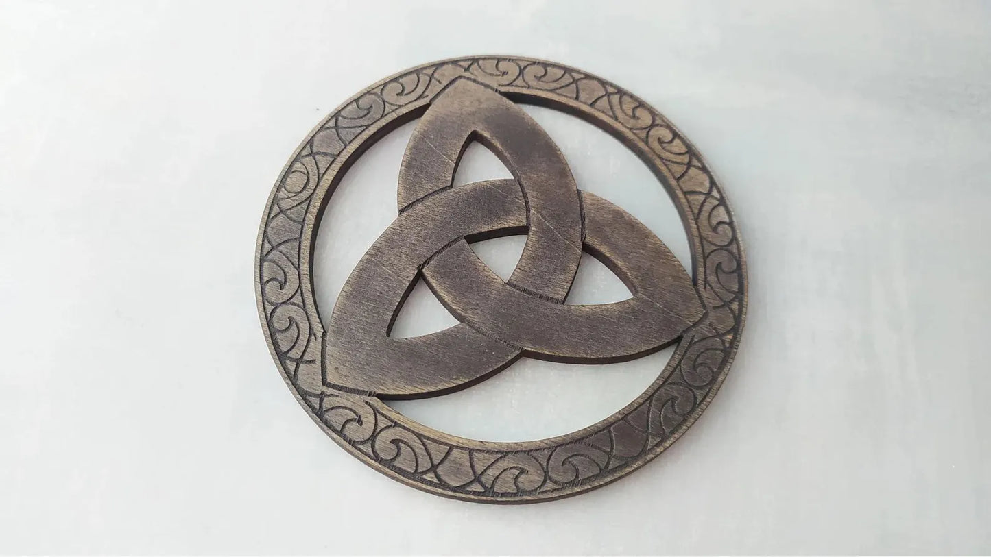 Set 7 coastere rotunde, model celtic, viking