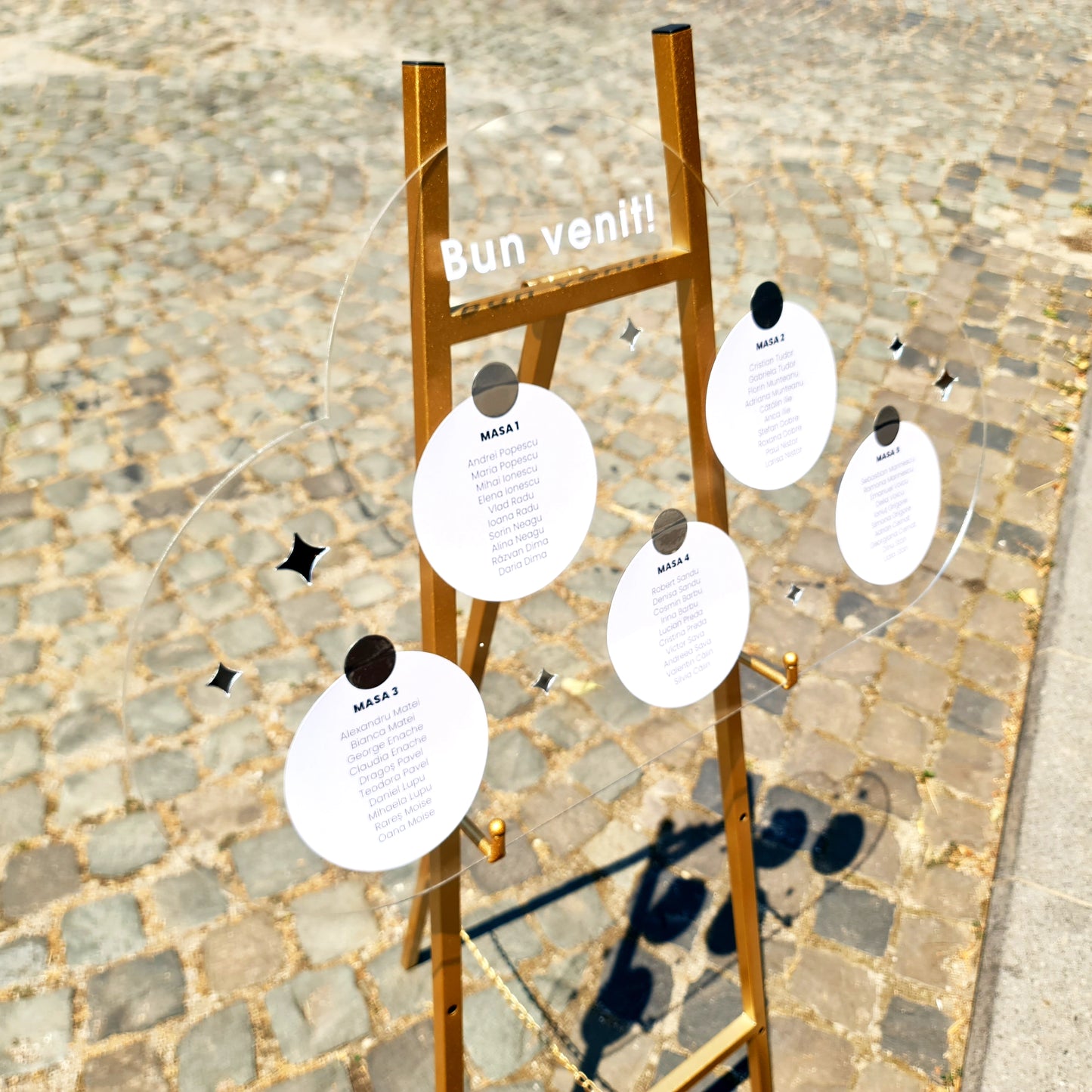 Panou opis bun venit pentru botez