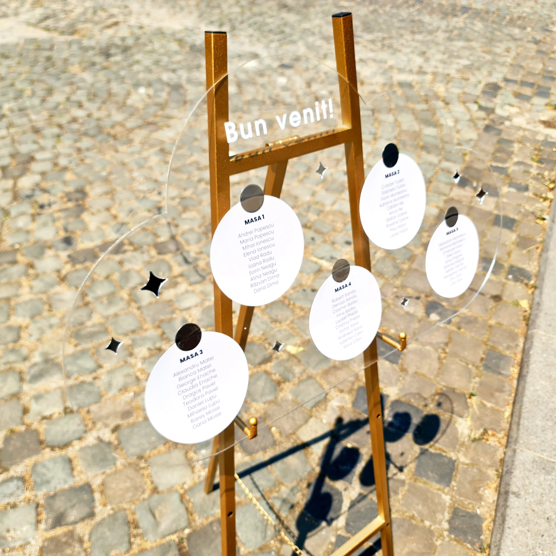 Panou opis bun venit pentru botez